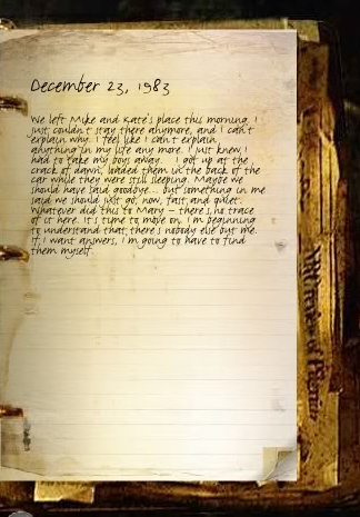 Image du journal de John Winchester datant du 23 décembre 1983
