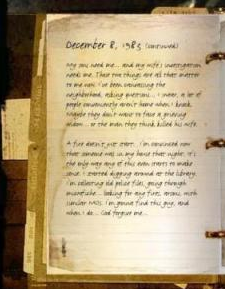 Image du journal de John Winchester datant du 8 décembre 1983