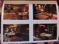Photos de 4 cartes postales de chambres de motel présentes dans le livre The Essential Supernatural : On the road with Sam and Dean Winchester", livre autour de la série Supernatural