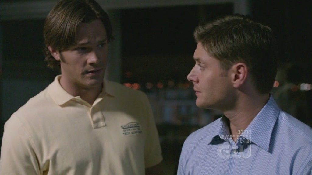 Sam (Jared Padalecki) discutant avec Dean (Jensen Ackles)